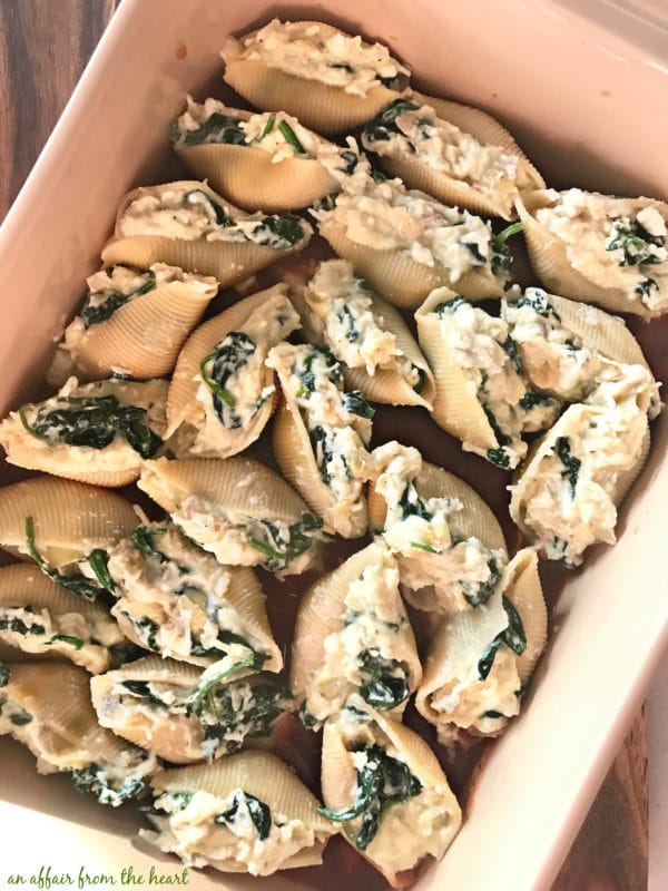 Spinach & Artichoke Stuffed Shells 