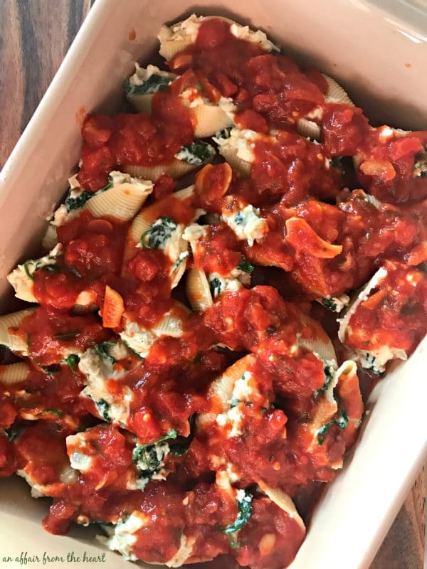 Spinach & Artichoke Stuffed Shells 