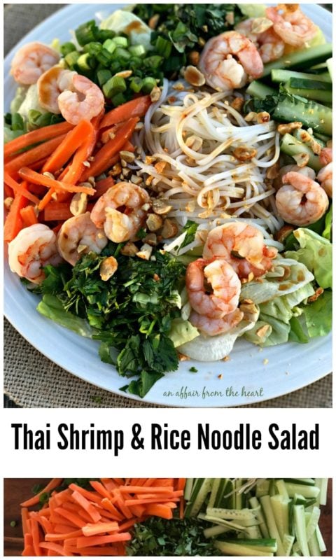 Thai Shrimp & Rice Noodle Salad - An Affair from the Heart