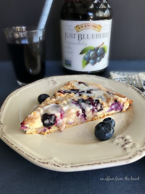 Blueberry Streusel Dessert Pizza