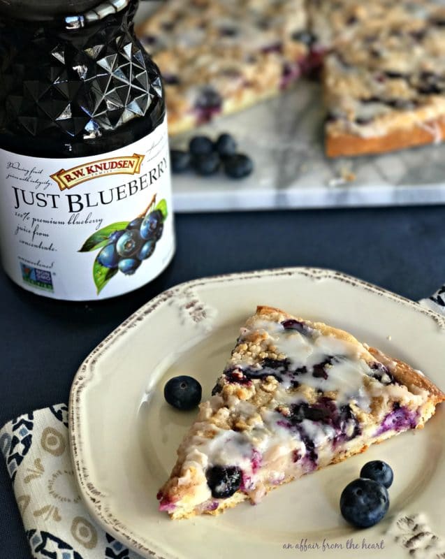 Blueberry Streusel Dessert Pizza