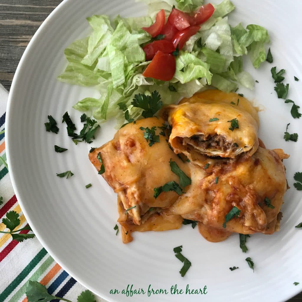 Slow Cooker Smothered Burritos - Three Ingredients, Done In The Crock Pot.