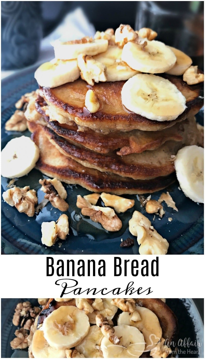 Banana Bread Pancakes - An Affair from the Heart