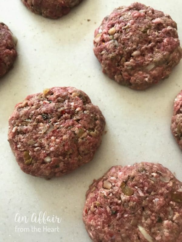 Green Chile Mushroom Burger with Monterey Jack Cheese Sauce