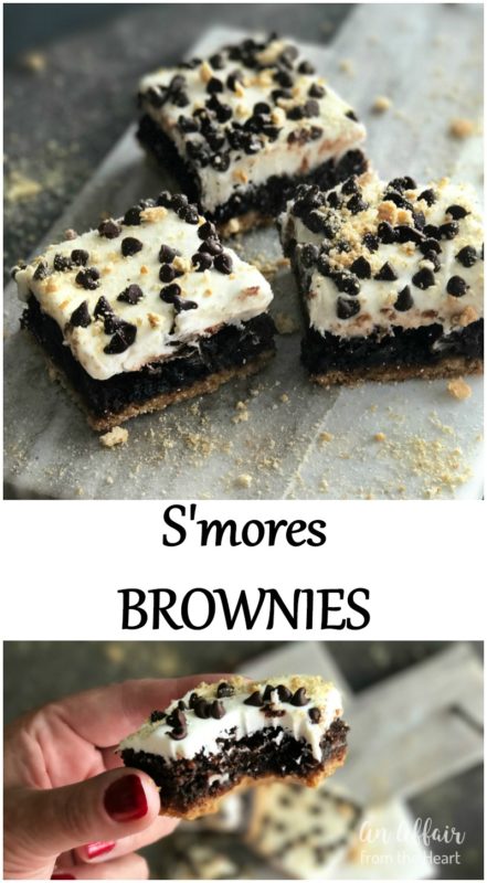 S'Mores Brownies- An Affair from the Heart