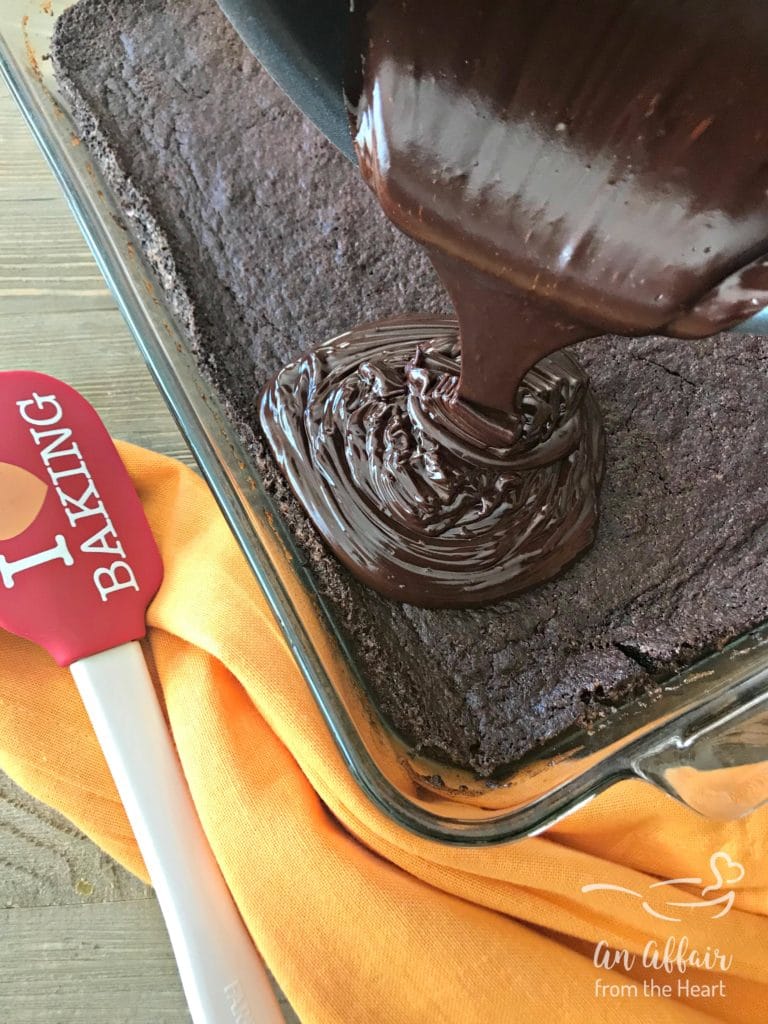 čokoládové Ganache Brownies