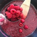 Homemade Raspberry Sauce prep 4