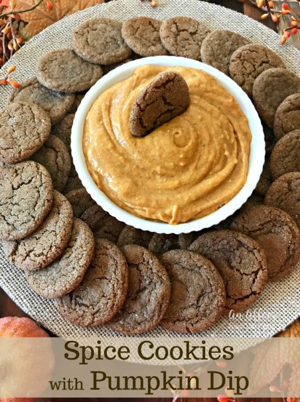 Spice Cookies with Pumpkin Dip