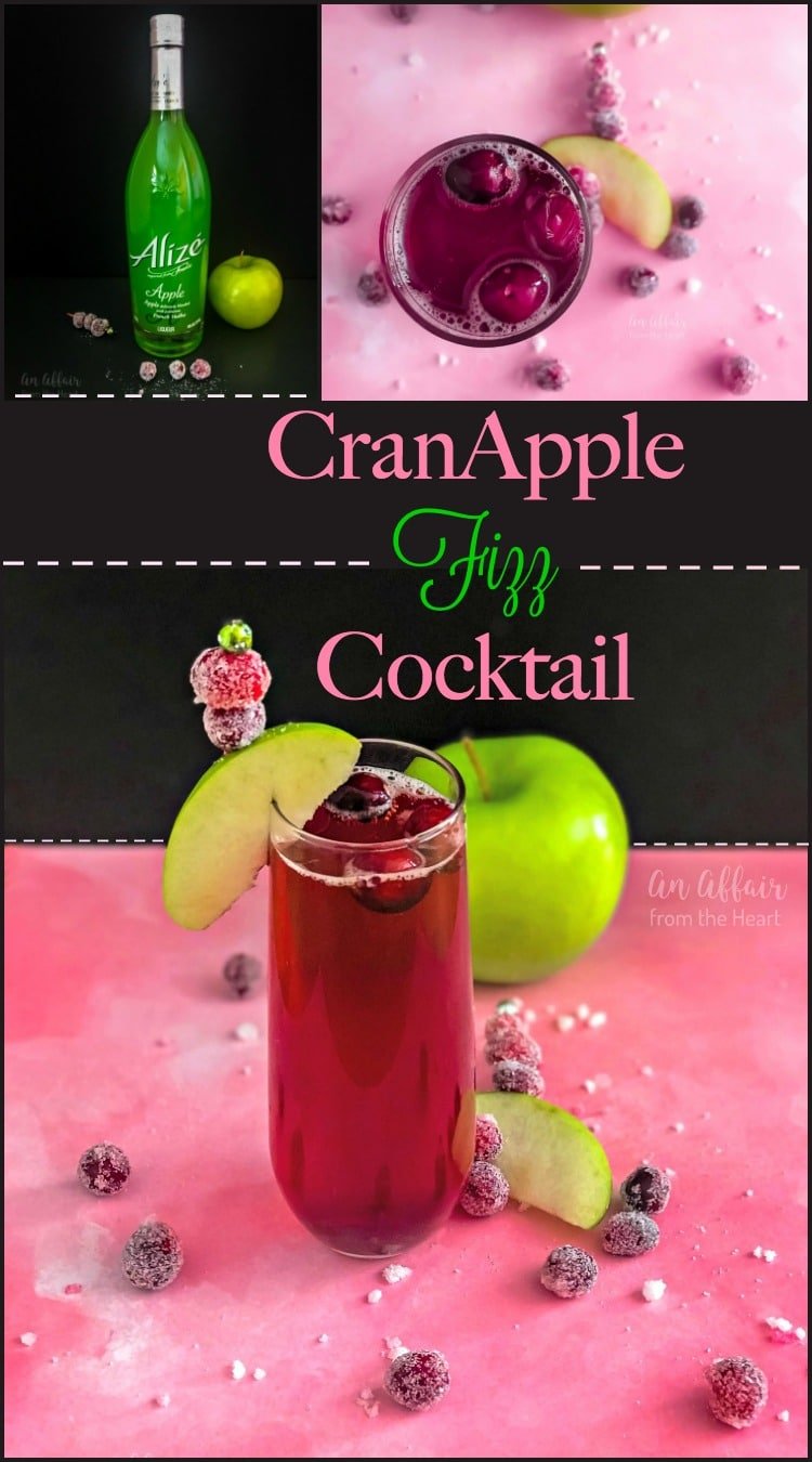 CranApple Fizz Cocktail - An Affair from the Heart