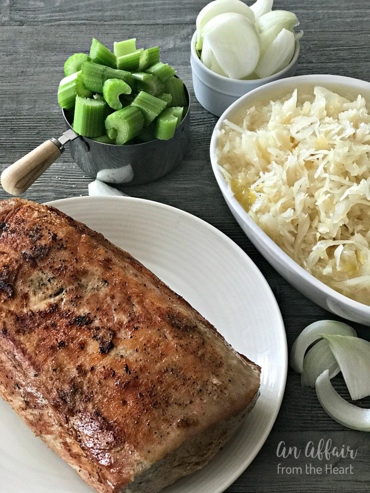 Pork Roast & Sauerkraut Recipe Baked in the Oven, Perfect