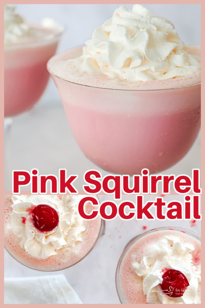 Retro Pink Squirrel Cocktail Recipe (Ice Cream Drink)