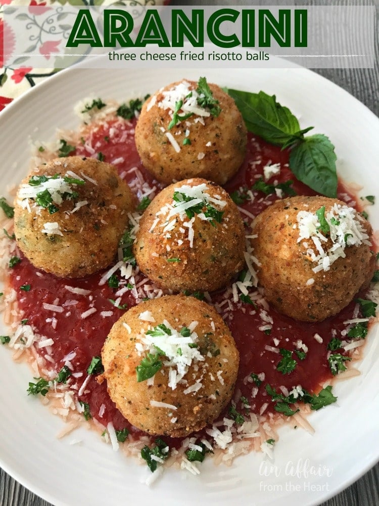Arancini - Three Cheese Fried Risotto Balls