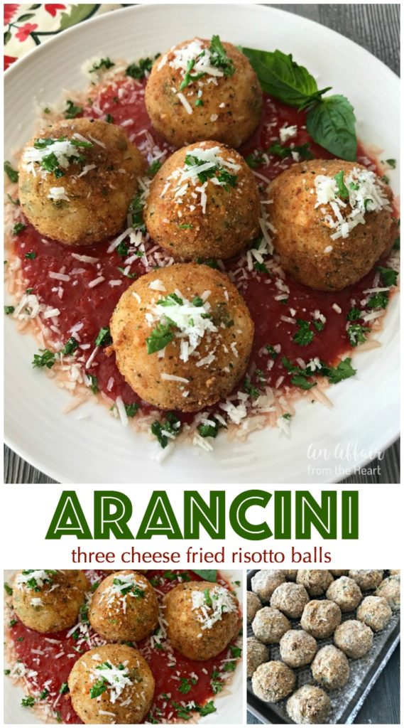 Arancini Three Cheese Fried Risotto Balls