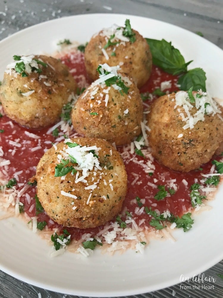 Arancini - Three Cheese Fried Risotto Balls