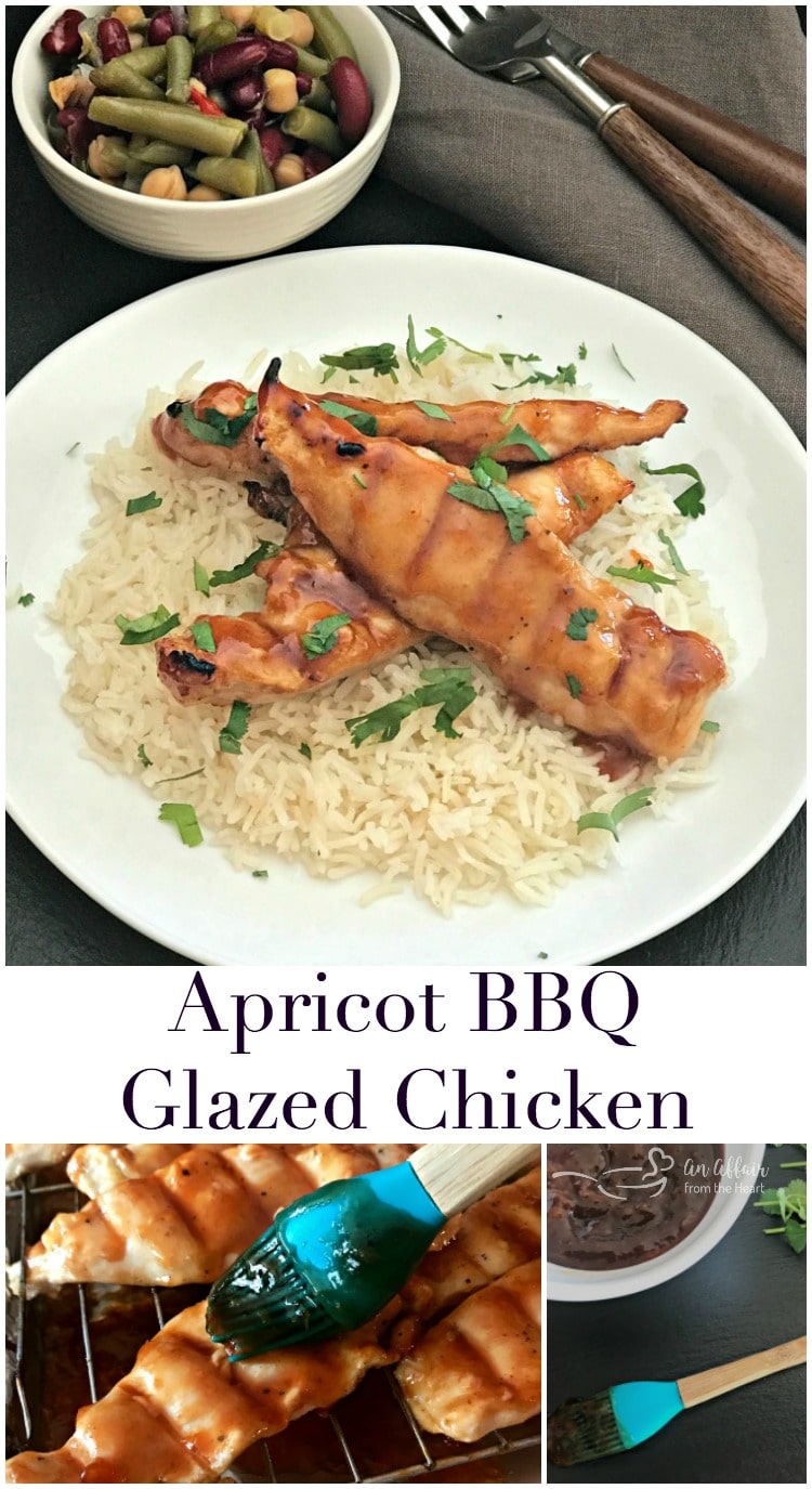 Apricot BBQ Glazed Chicken - An Affair from the Heart