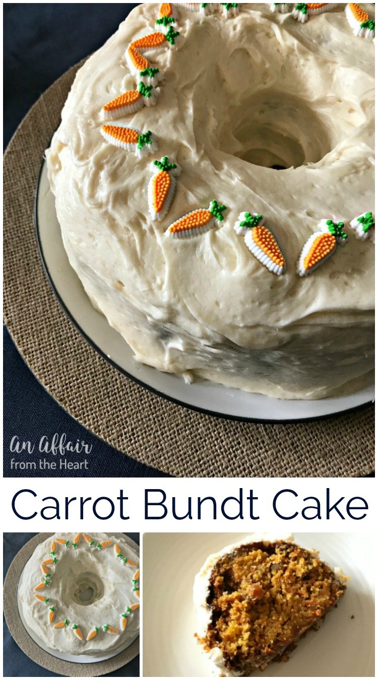 Carrot Bundt Cake - An Affair from the Heart