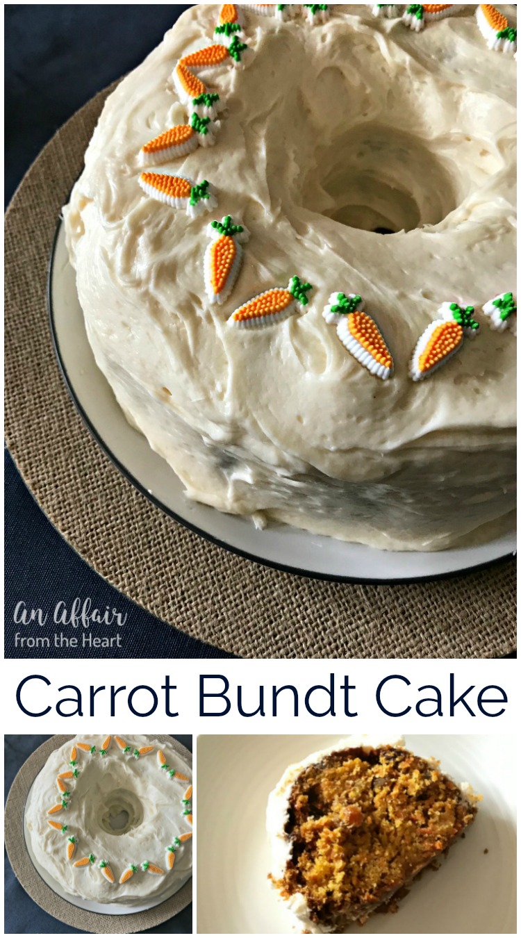 Carrot Bundt Cake Moist Carrot Cake With Cream Cheese Frosting