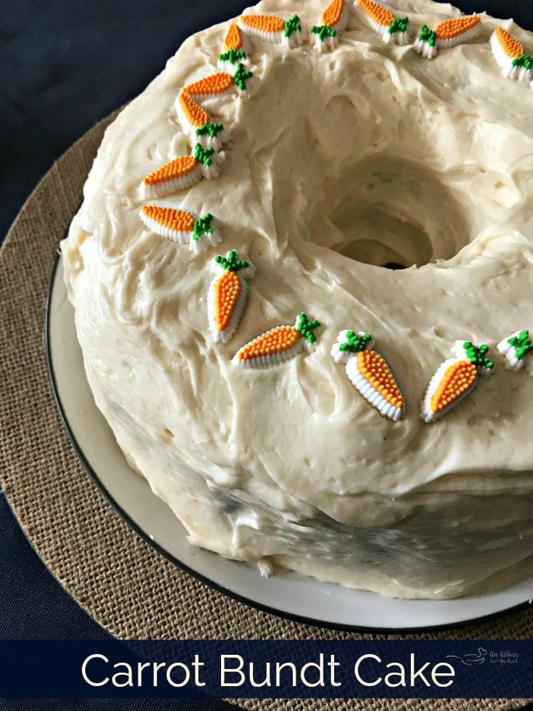 Carrot Bundt Cake Moist Carrot Cake With Cream Cheese Frosting