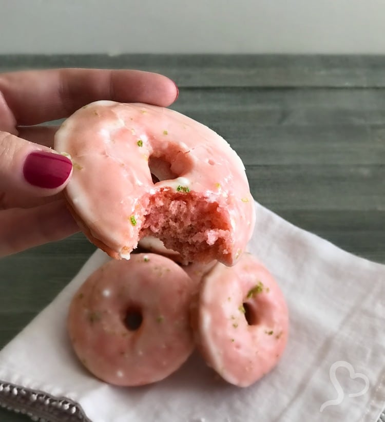 Cherry Limeade Baked Donuts