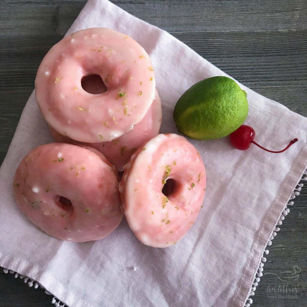 Cherry Limeade Baked Donuts