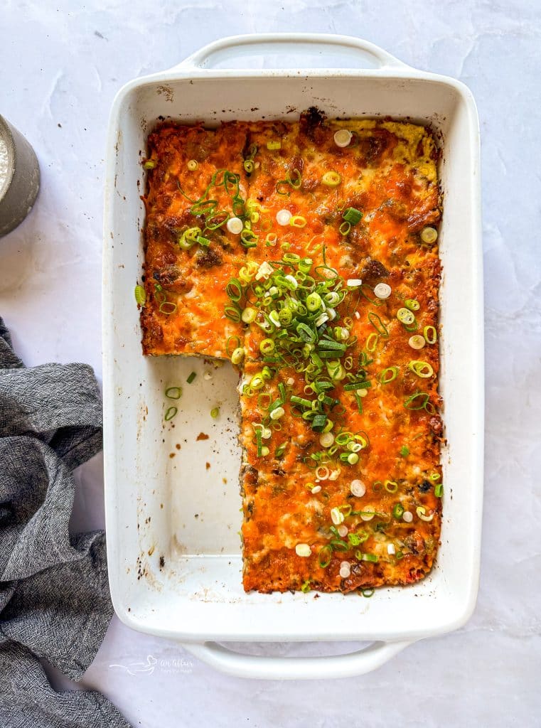 Sausage and Crescent Breakfast Casserole Bake (+Video)