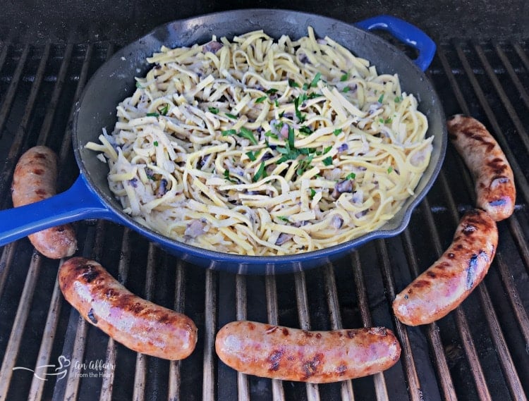 Creamy Kraut & Mushroom Noodles - An Affair from the Heart