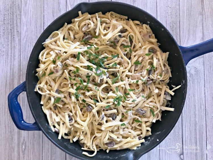 Creamy Kraut & Mushroom Noodles - An Affair from the Heart