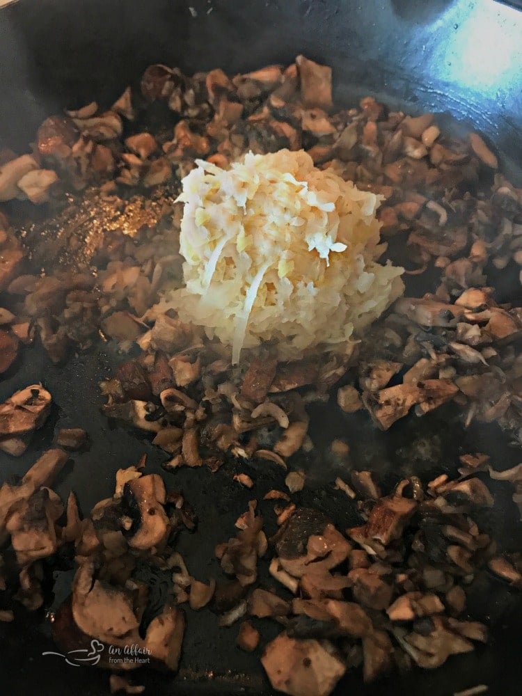 Creamy Kraut & Mushroom Noodles - An Affair from the Heart