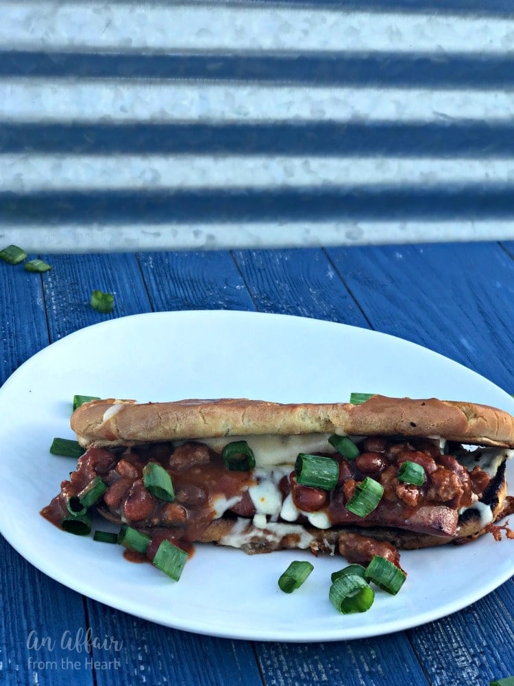 Spicy Grilled Cheese Chili Dogs
