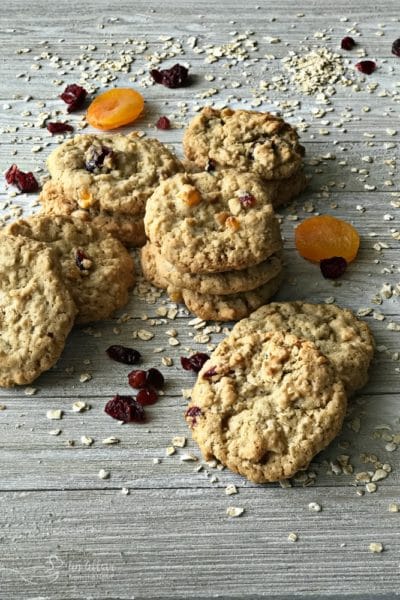 Cranberry Apricot Oatmeal Cookies