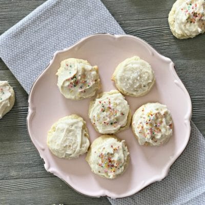 Old Fashioned Frosted Sour Cream Sugar Cookies