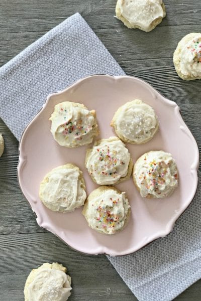 Old Fashioned Frosted Sour Cream Sugar Cookies