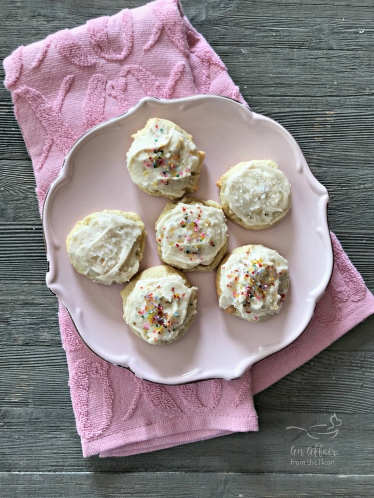 Old Fashioned Frosted Sour Cream Sugar Cookies