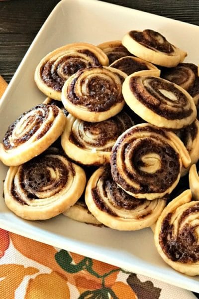 Pumpkin Spice Swirls - Left Over Pie Crust Cookies