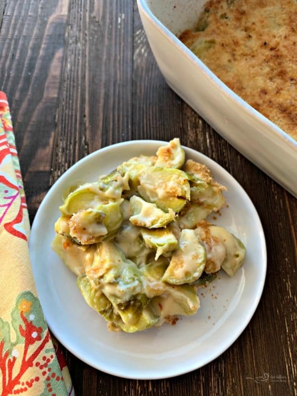 Brussels Sprouts Gratin - A Side Dish by An Affair from the Heart