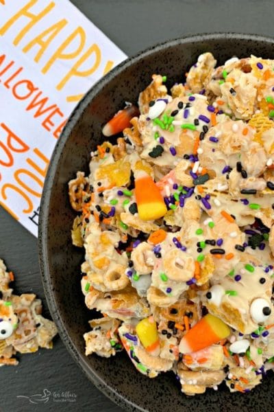 Halloween White Trash Snack Mix