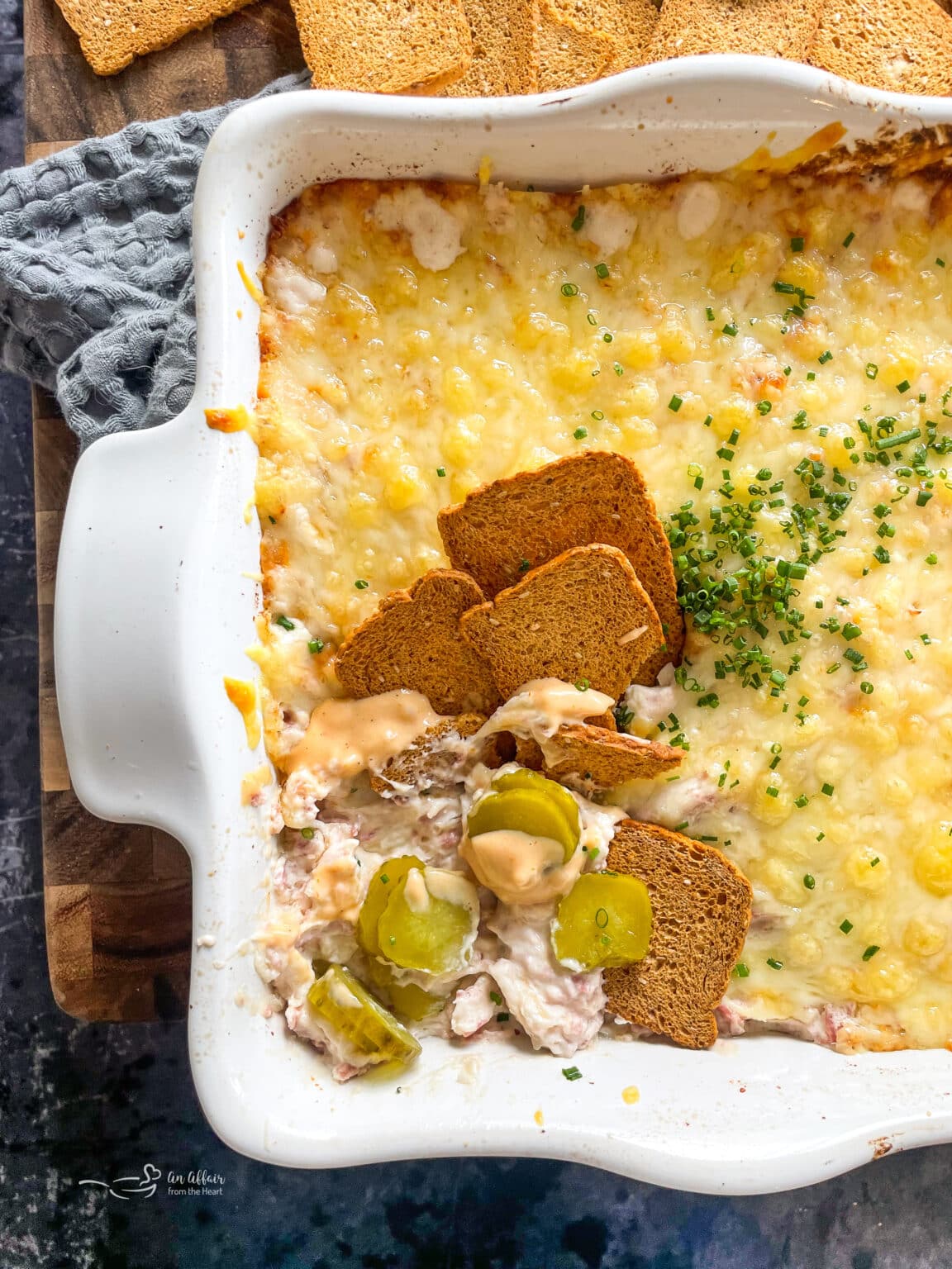 Crock Pot Reuben Dip - Classic Sandwich Turned Hot Dip!