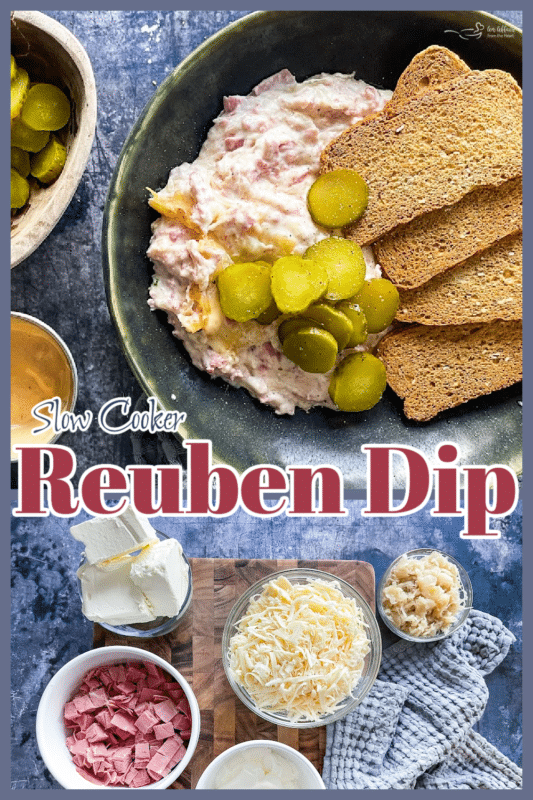 Crockpot Reuben Dip Recipe - My Heavenly Recipes