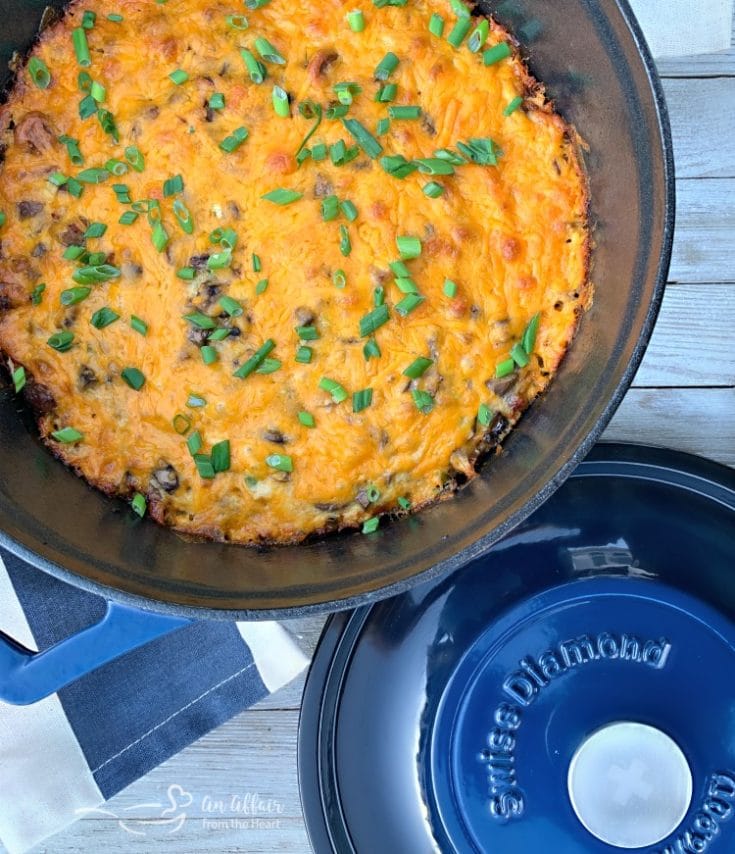 Dutch Oven Brunch Bake {Sausage Egg Casserole}