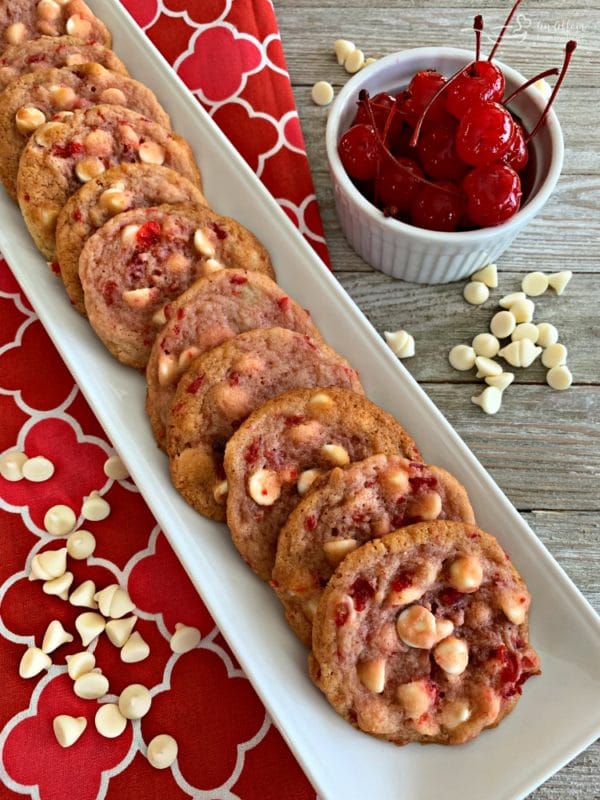 White Chocolate Cherry Cookies