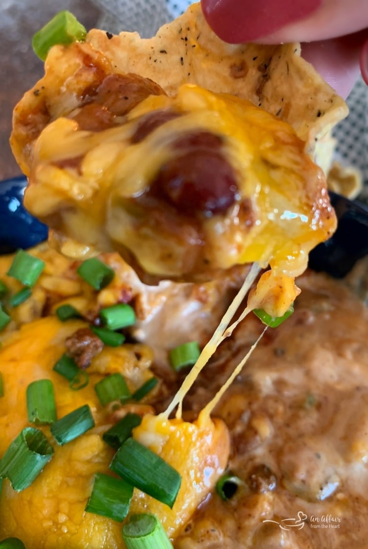 Chili Cheese Bean Dip Hot Bean Dip with Chili & Cheese