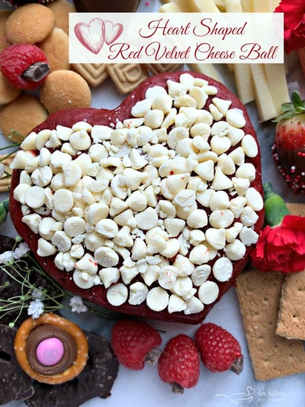 Heart Shaped Red Velvet Cheese Ball