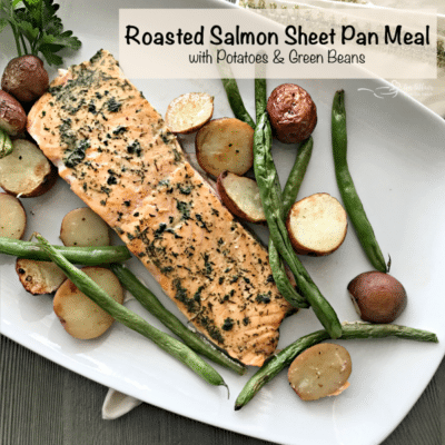 Roasted Salmon Sheet Pan Meal with Potatoes & Green Beans