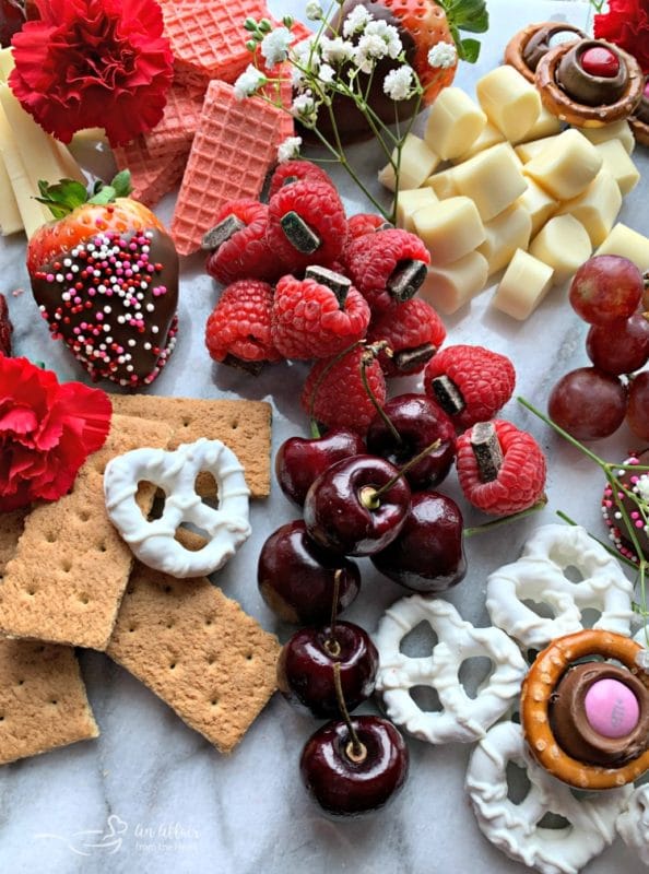 Valentine Dessert Cheese Board