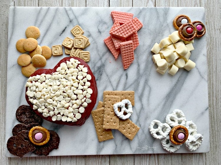 Valentine Dessert Cheese Board 