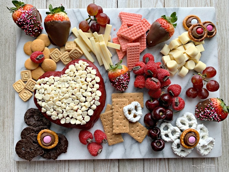 Valentine Dessert Cheese Board 