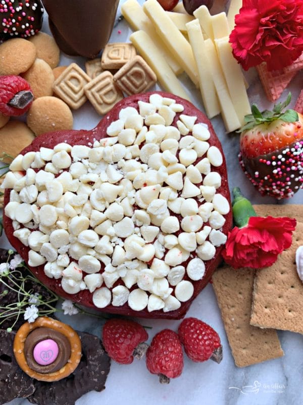 Valentine Dessert Cheese Board