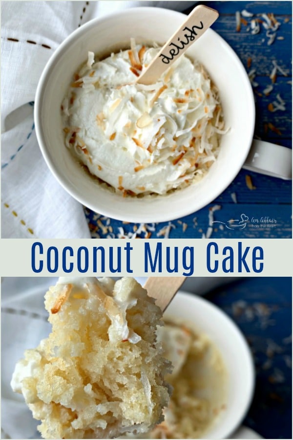 Coconut Mug Cake Simple dessert for one, made in minutes.