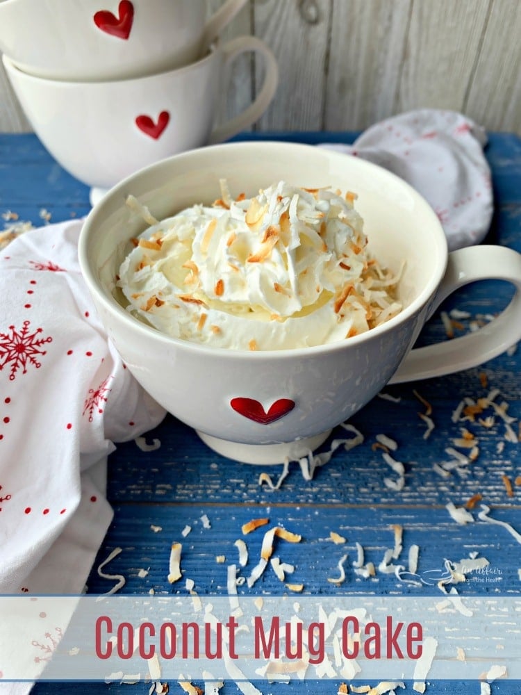 Coconut Mug Cake Simple dessert for one, made in minutes.
