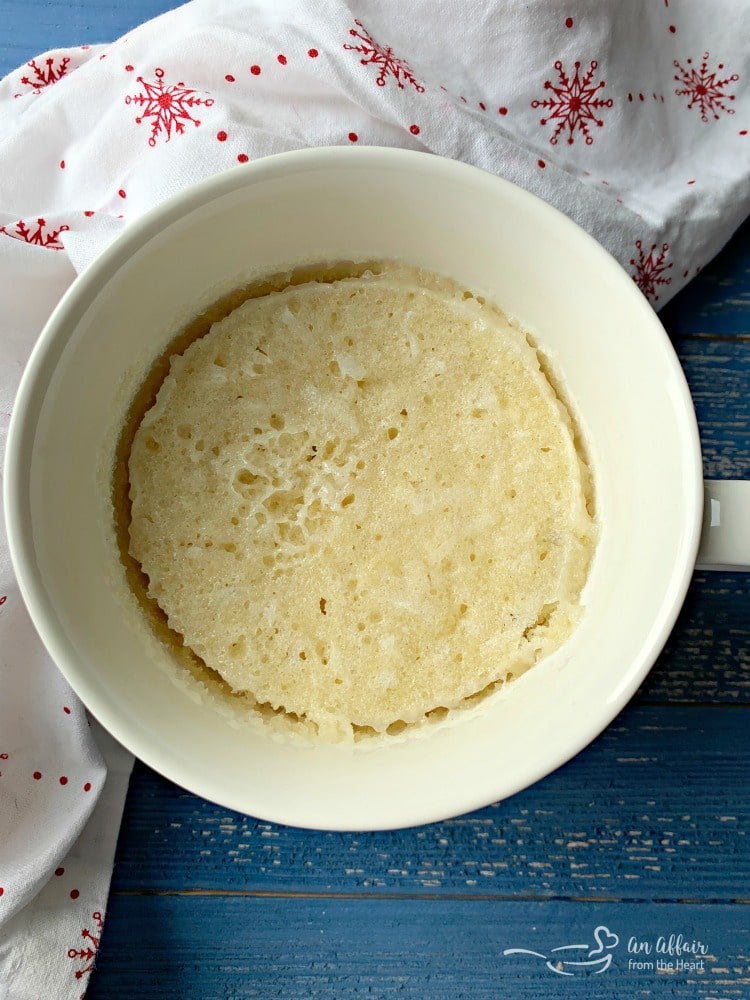 Coconut Mug Cake Simple dessert for one, made in minutes.